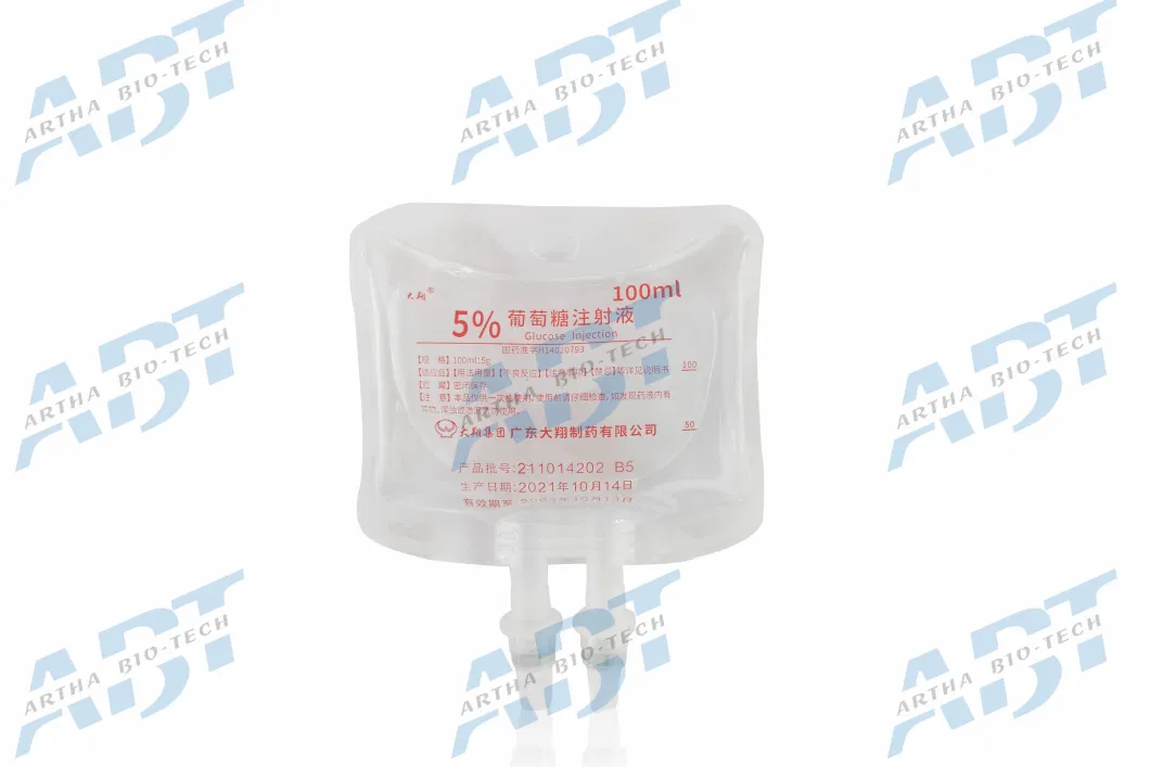 China Supply Small Volume 100ml 5% Glucose for Injection CP/BP