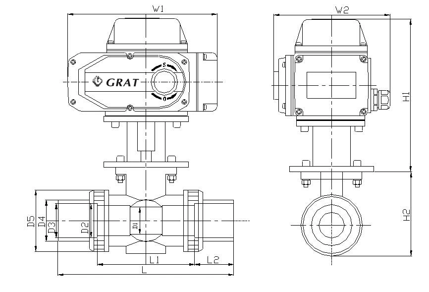 Plastic Electric Ball Valve for Water Acid and Corrosive Liquid